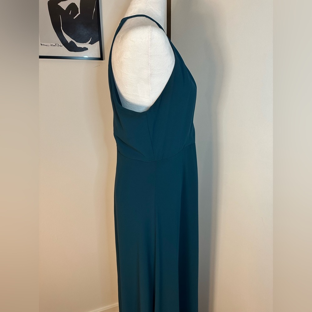 BHLDN MARCO Caspian Sea Green Keyhole Gown Bridesmaid Dress XL - Picture 8 of 14